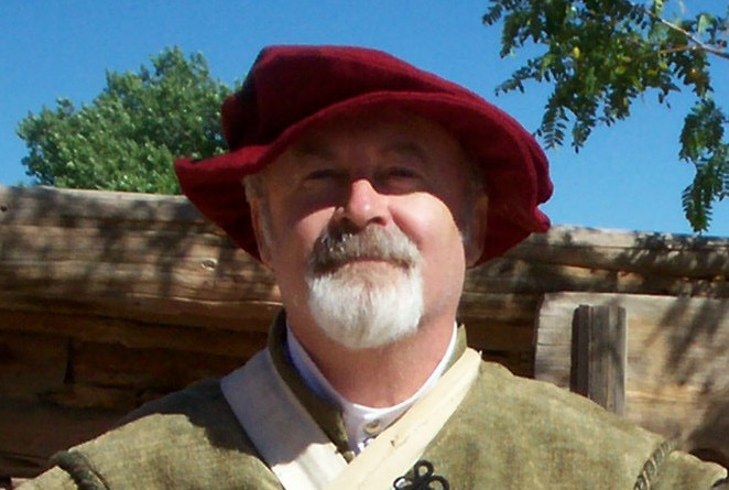 Dave wearing colonial spanish garb